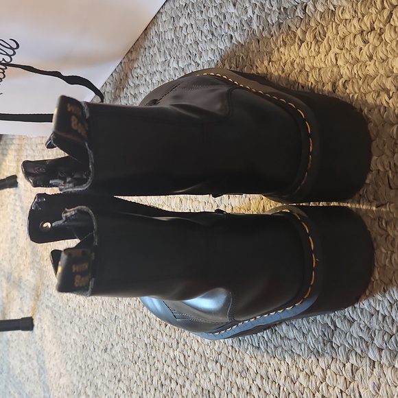 Dr. Martens Black Combat Boots - Picture 2 of 9